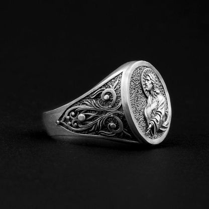 Jesus Silhouette Religious Ring