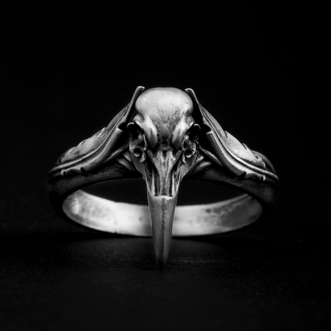 Raven Skull Ring