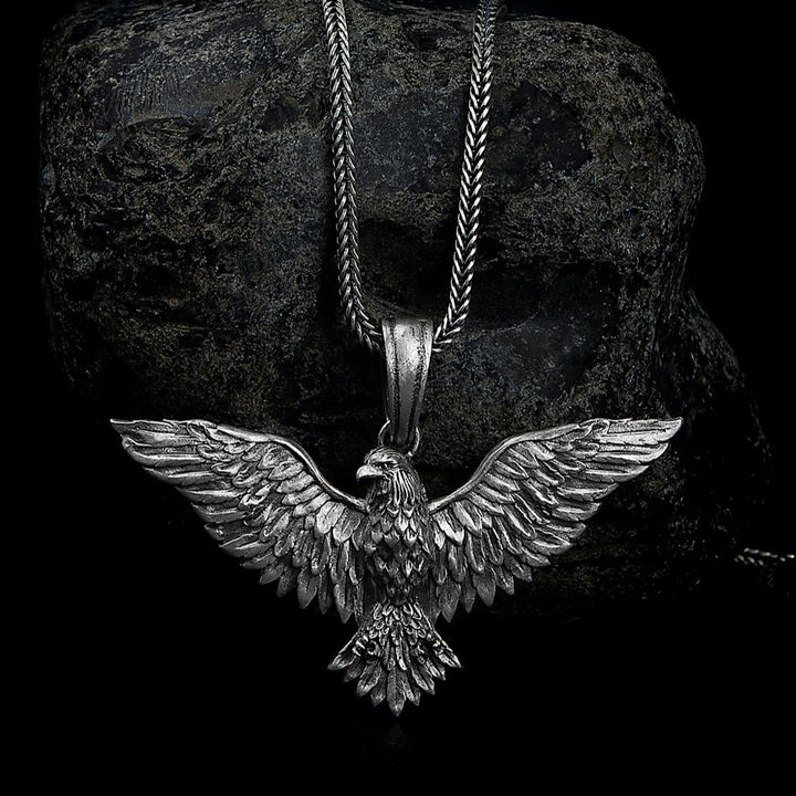 sterling silver Eagle Necklace Pendant