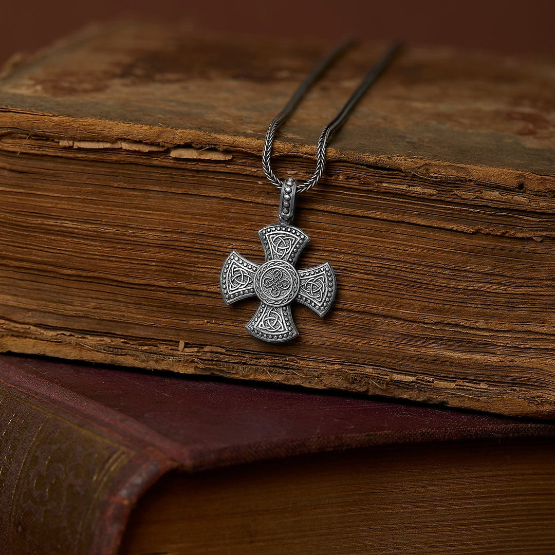 Celtic Cross Square Necklace