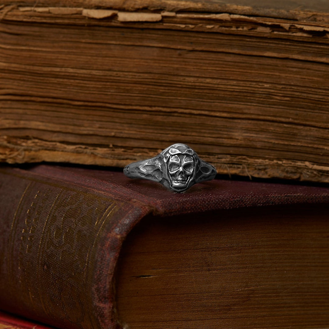 Skull Biker Ring