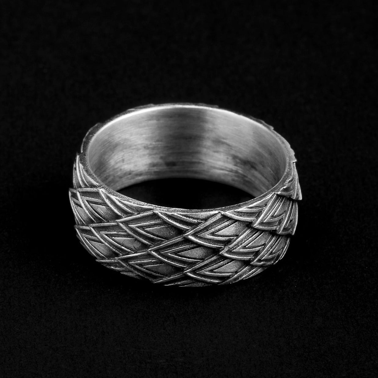 sterling silver Dragon skin Ring