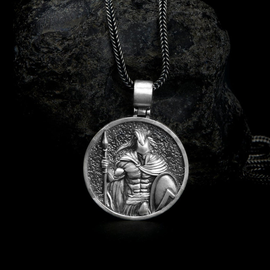 handmade sterling silver Leonidas Spartan Necklace