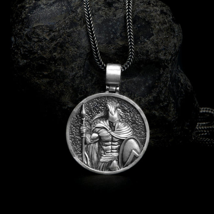 handmade sterling silver Leonidas Spartan Necklace