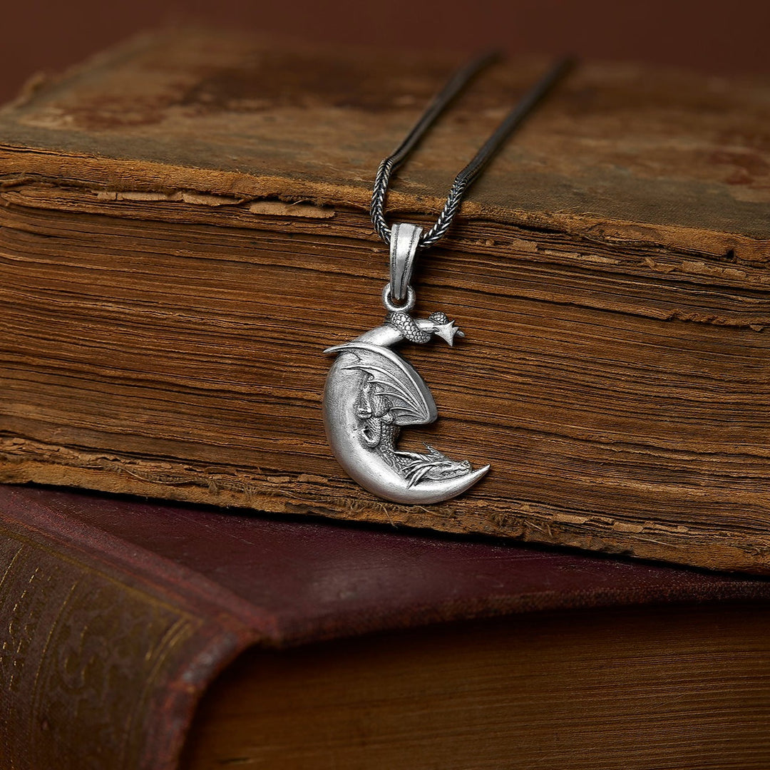 Moon Dragon Necklace