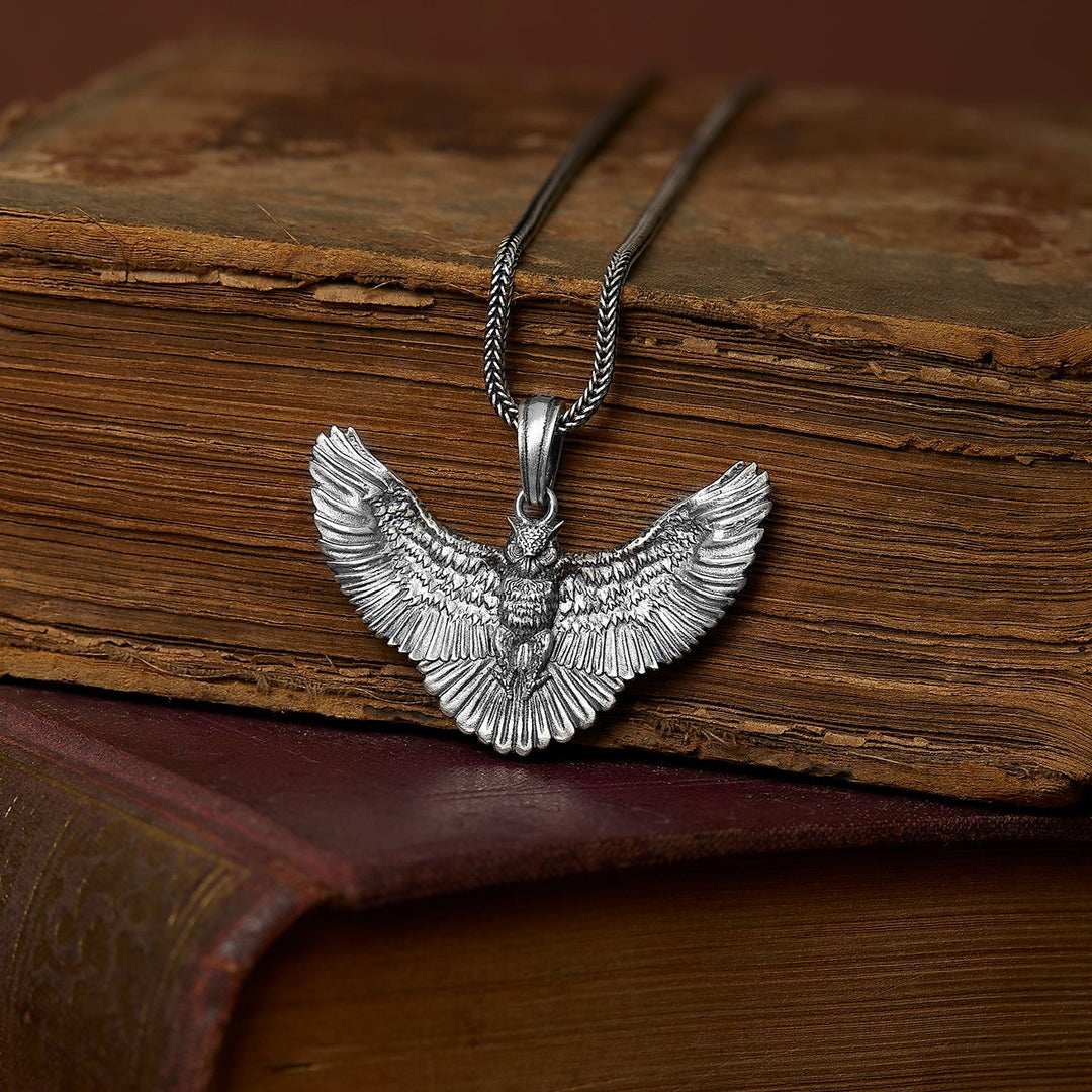 Owl And Wings Necklace