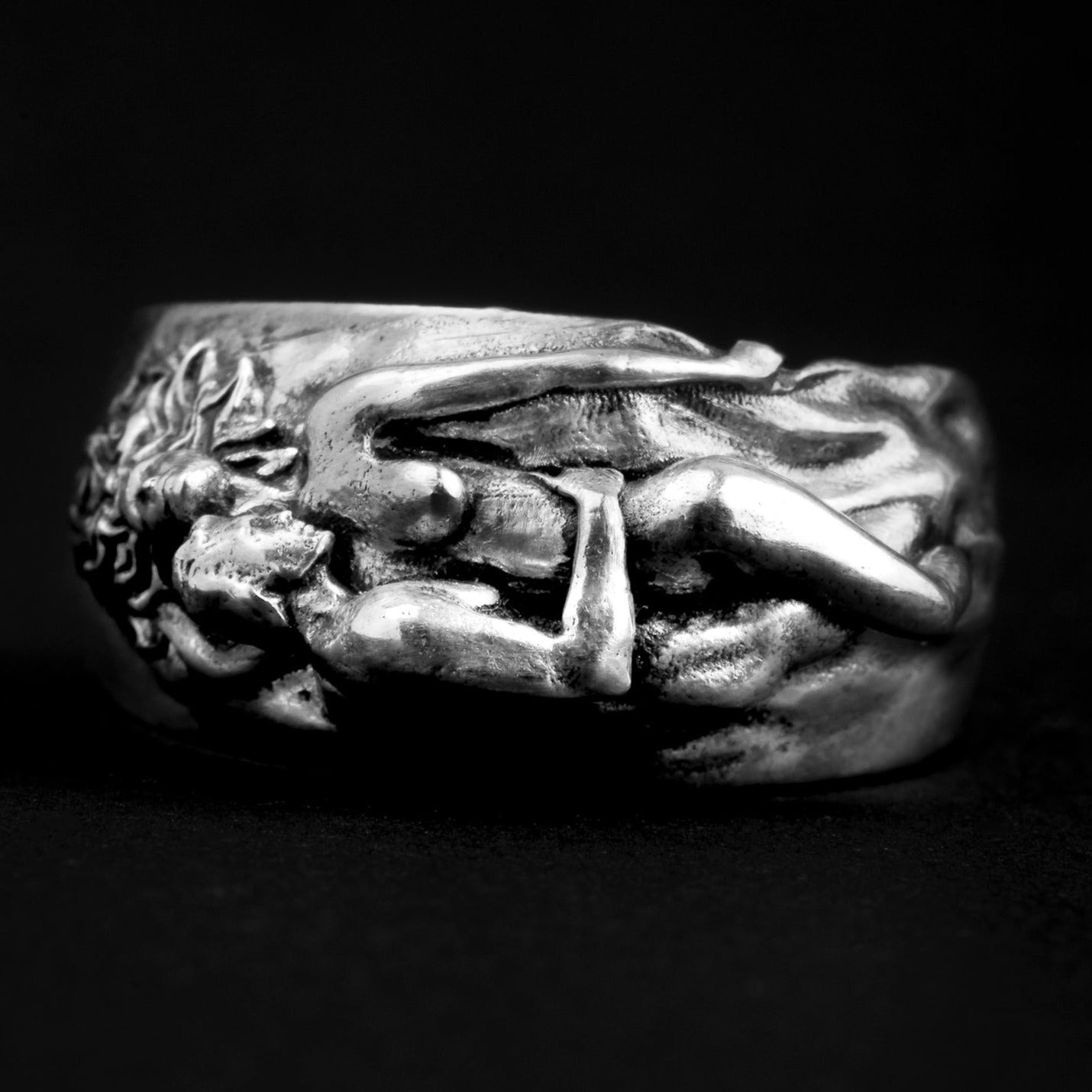 handmade sterling silver Romantic Lovers Ring