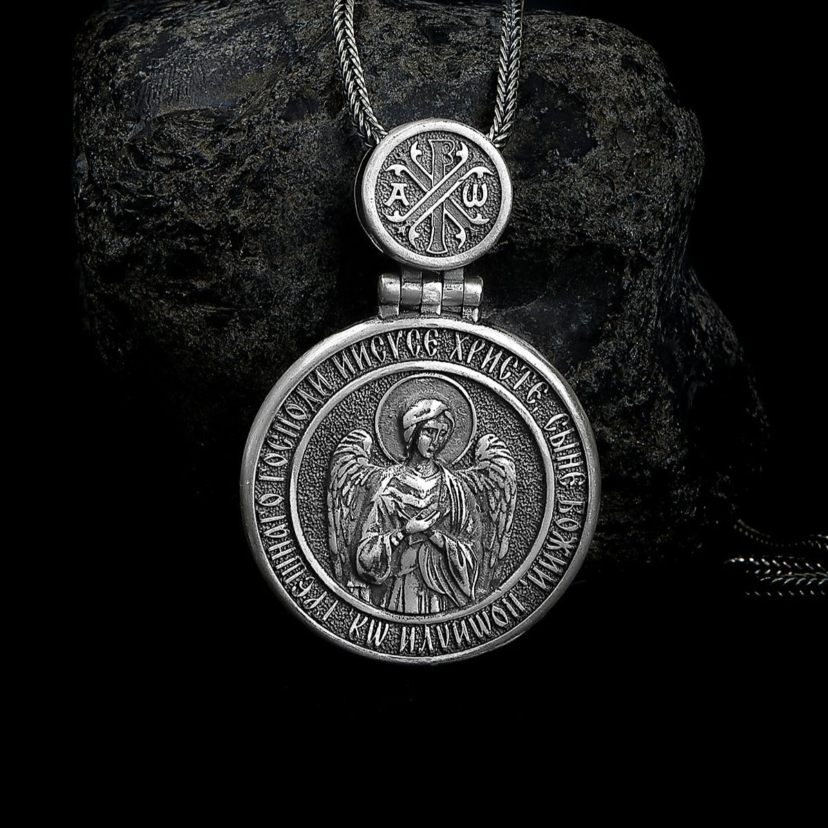 handmade sterling silver Saint Alexander Necklace