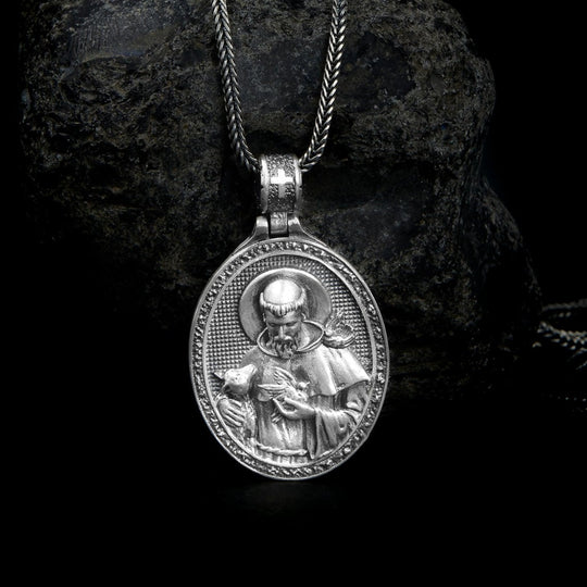 Sterling Silver Women's St. Francis of the Animals Necklace