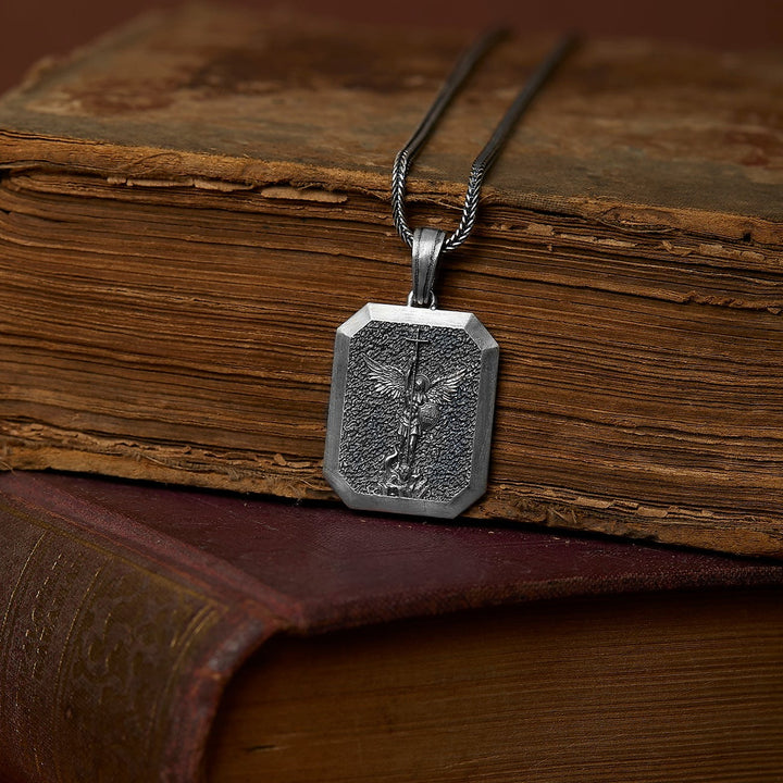 Saint Michael Shield Necklace