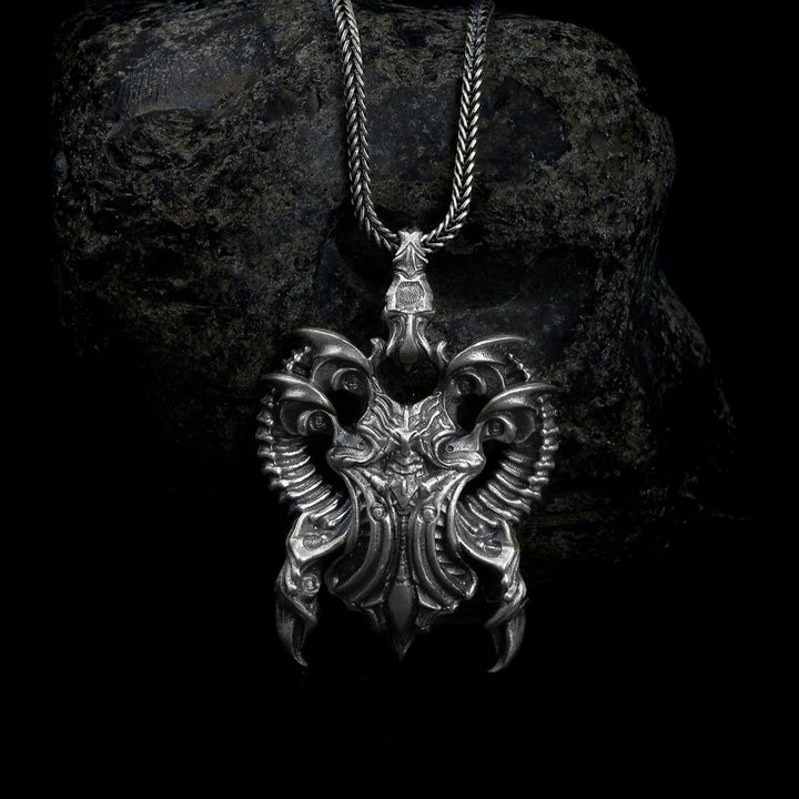 handmade sterling silver Scarab Of Shoggoth Necklace