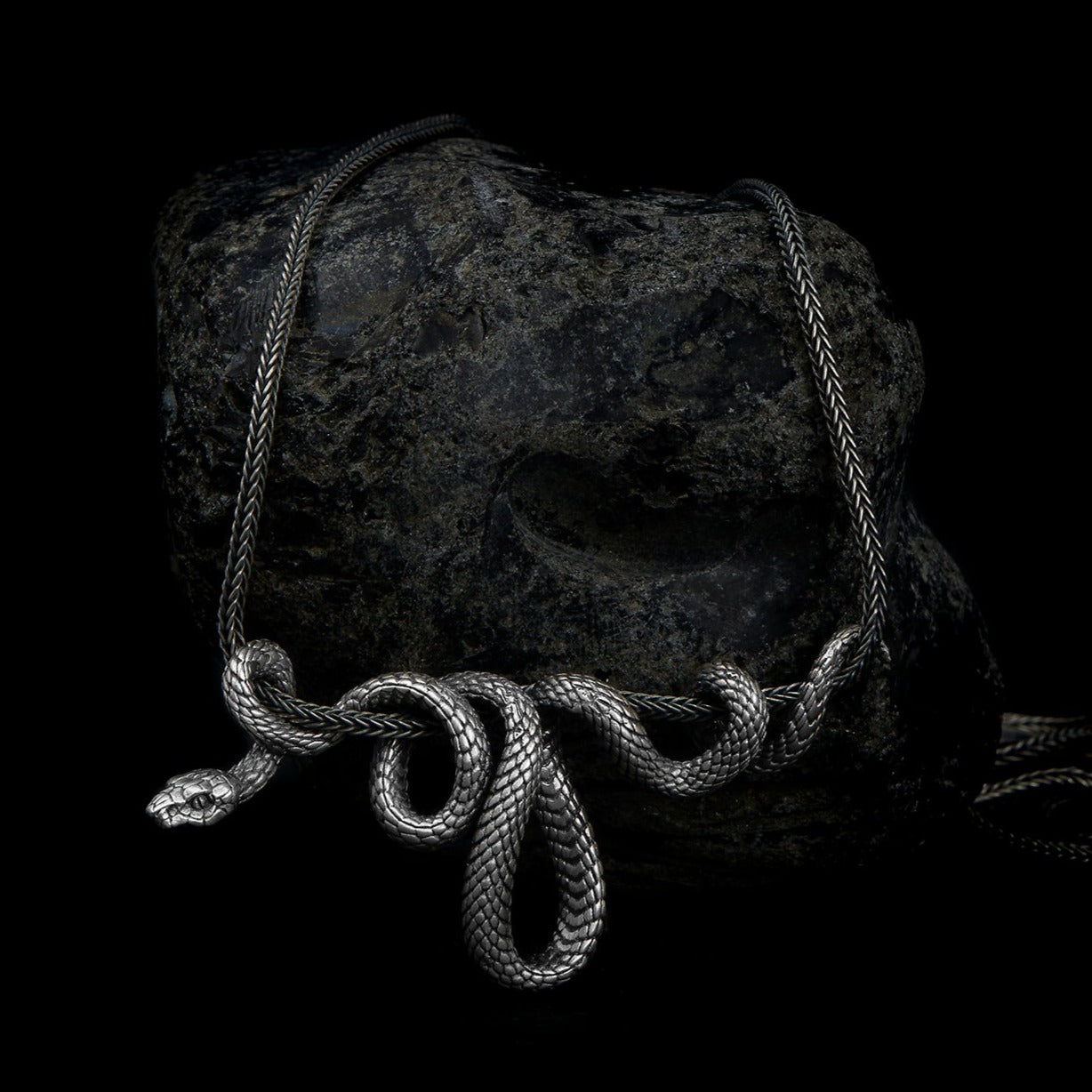 handmade sterling silver Snake Body Necklace