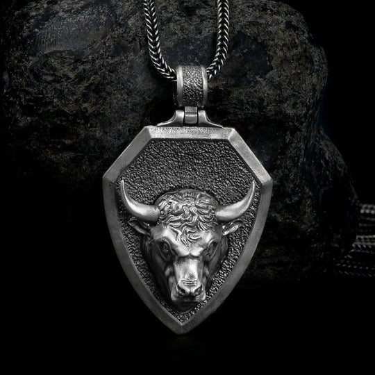 Rachel Jackson London Personalised Zodiac Art Coin Necklace, Silver, Taurus  at John Lewis & Partners