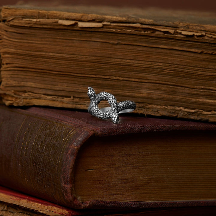 Two-Headed Snake Ring