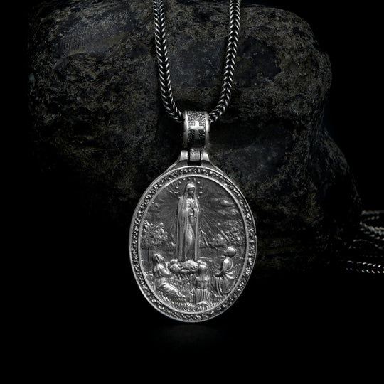 Virgin Mary silver necklace pendant,Virgin Mary necklace charm,ukraine  handmade - Shop Gogodzy Charms - Pinkoi
