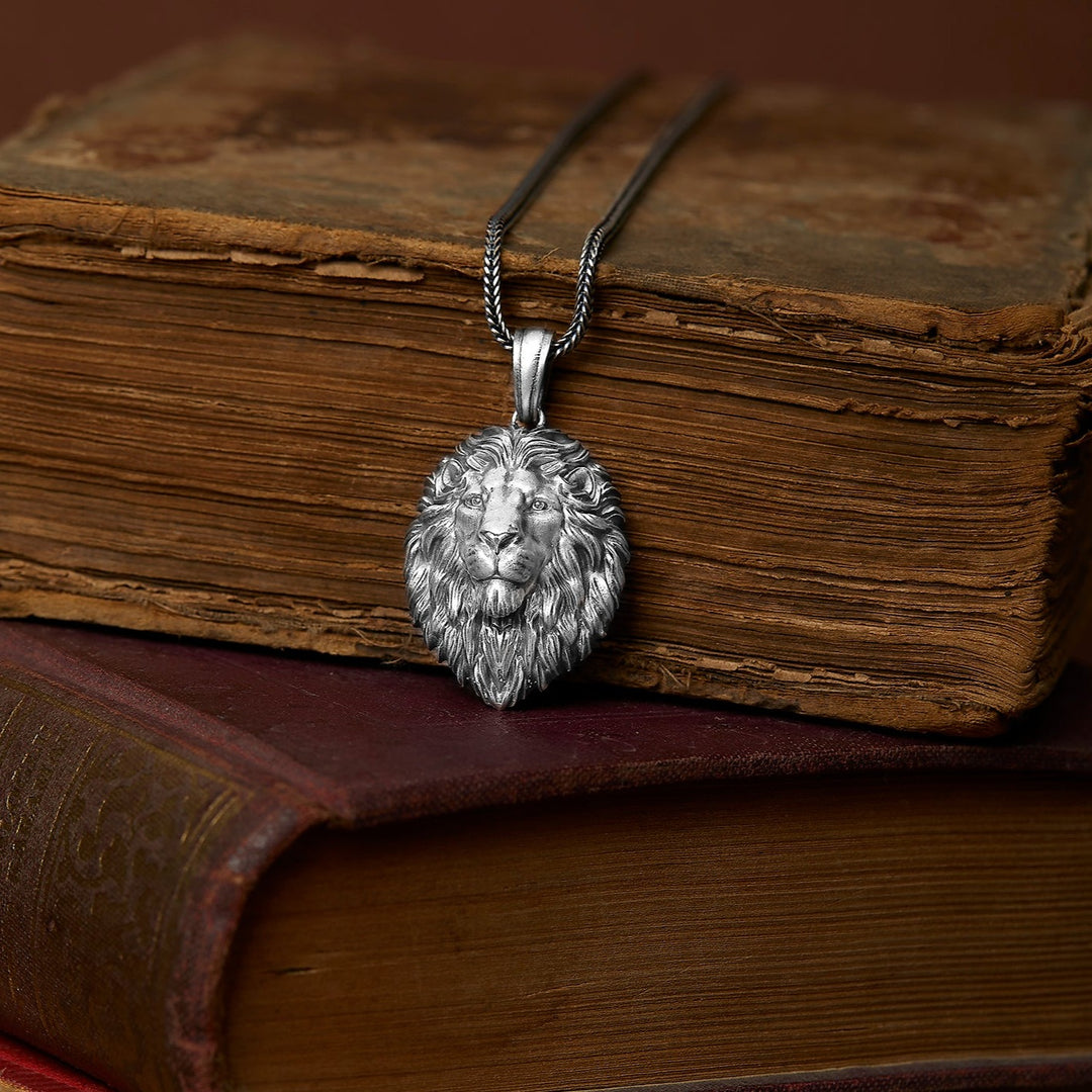 Wild Lion Head Necklace