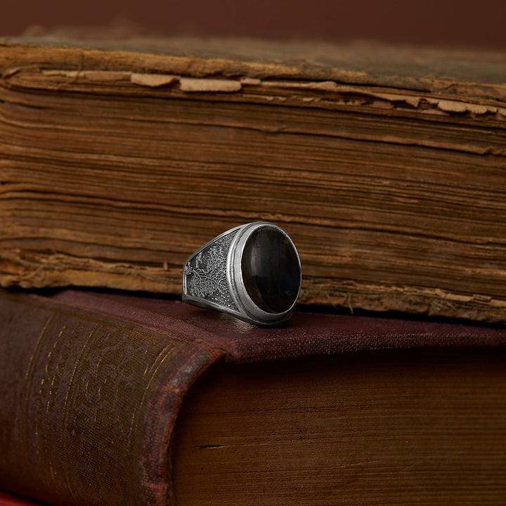 Tree Of Life Labradorite Ring