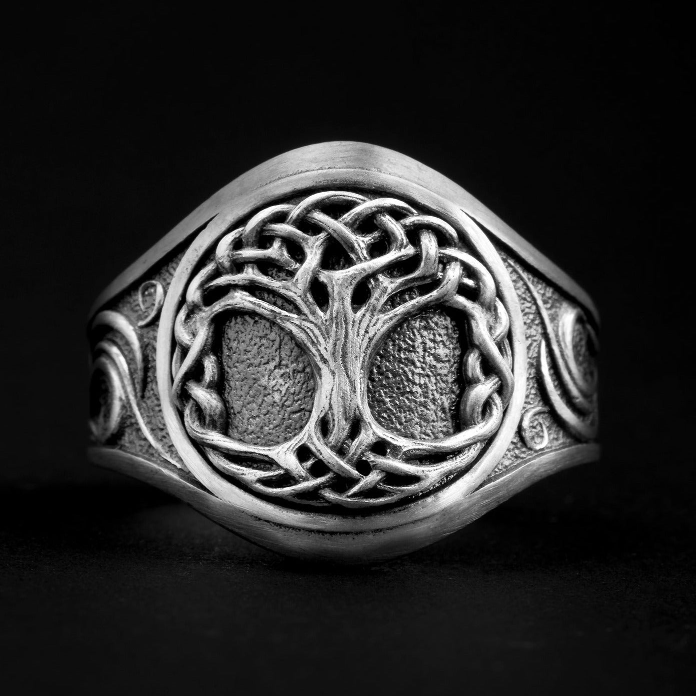  sterling silver Tree Of Life Ring, symbol of unity and eternal life, Norse tradition
